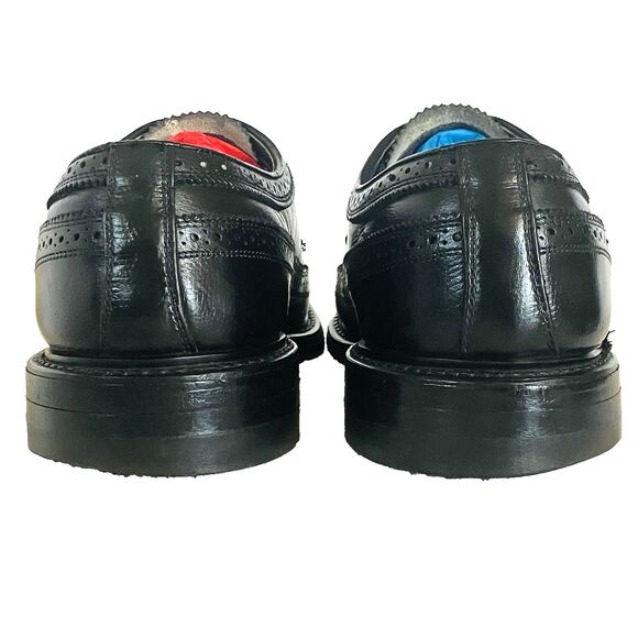 Stafford Vintage Imperial Wingtip Biltrite Black Leather 10.5 Academia Preppy main image 11